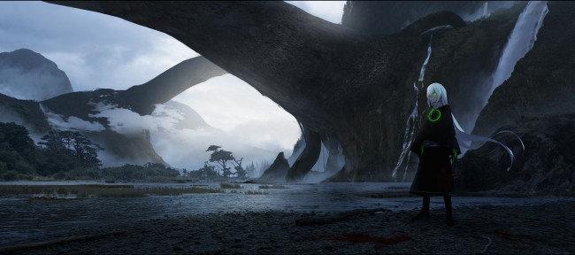 Обои картинки фото аниме, пейзажи,  природа, природа