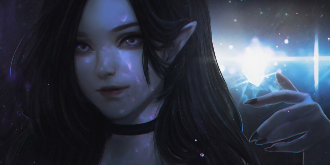 Обои картинки фото фэнтези, эльфы, девушка