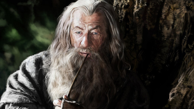 Обои картинки фото рисованное, кино, гэндальф