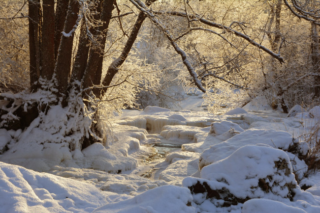 Обои картинки фото природа, зима, простор