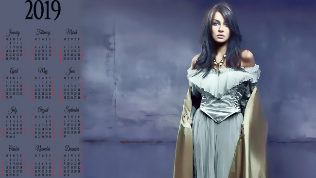Обои картинки фото календари, фэнтези, девушка