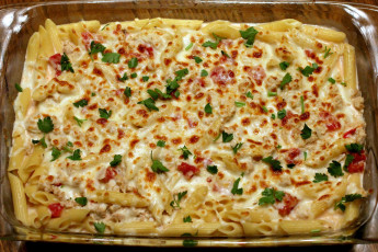 Картинка еда макаронные+блюда греческая кухня макароны запеканка