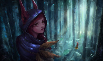 Картинка видео+игры league+of+legends xayah лес