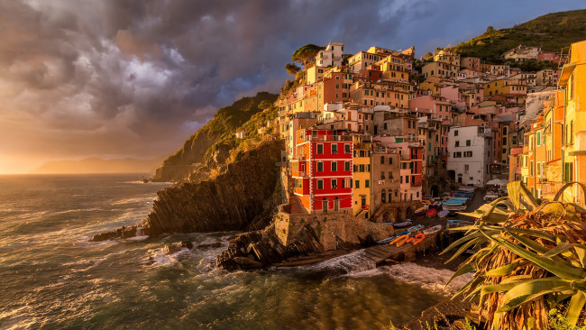 Обои картинки фото le cinque terre, города, - пейзажи, риомаджоре, италия