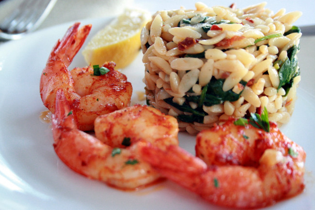 Обои картинки фото еда, рыбные блюда,  с морепродуктами, греческая, кухня, креветки