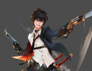 Картинка daejun+park+ gae+go аниме оружие +техника +технологии daejun park