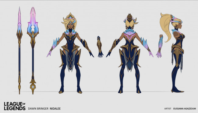 Обои картинки фото видео игры, league of legends, nidalee, оружие, ракурсы