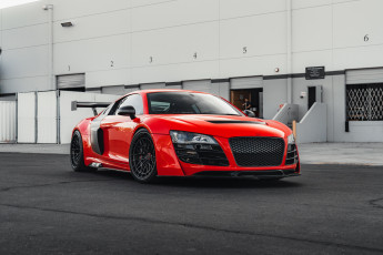 Картинка audi+r8 автомобили audi r8 sportcar supercar red
