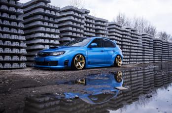 Картинка subaru+impreza автомобили subaru wrx sti impreza blue stance