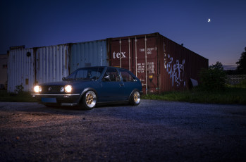 Картинка volkswagen+polo автомобили volkswagen polo blue containers