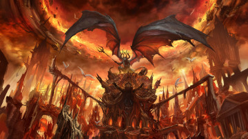 Картинка фэнтези демоны демон крылья