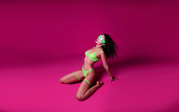 обоя девушки, наталья анпилогова, шатенка, очки, купальник