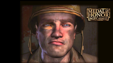 Картинка видео+игры medal+of+honor +pacific+assault солдат лицо каска