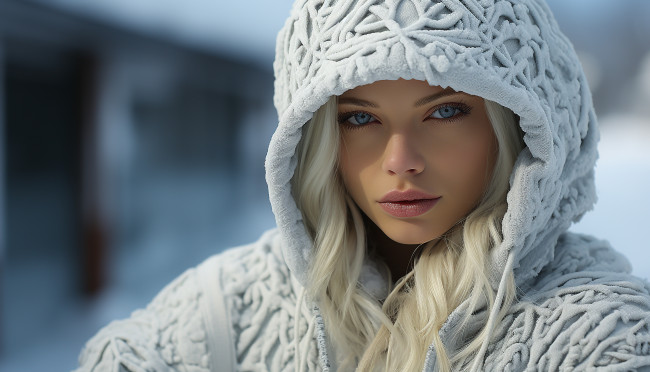 Обои картинки фото 3д графика, портреты и лица , portraits and faсes, девушка, нейросеть