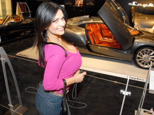 Картинка denise milani автомобили авто девушками