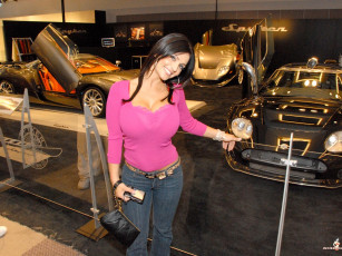Картинка denise milani автомобили авто девушками