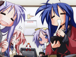 Картинка lunch аниме lucky star