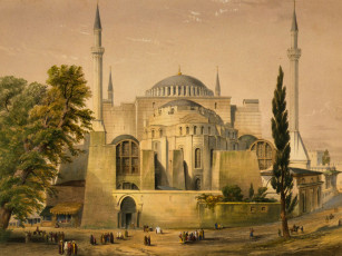 Картинка hagia sophia рисованные живопись