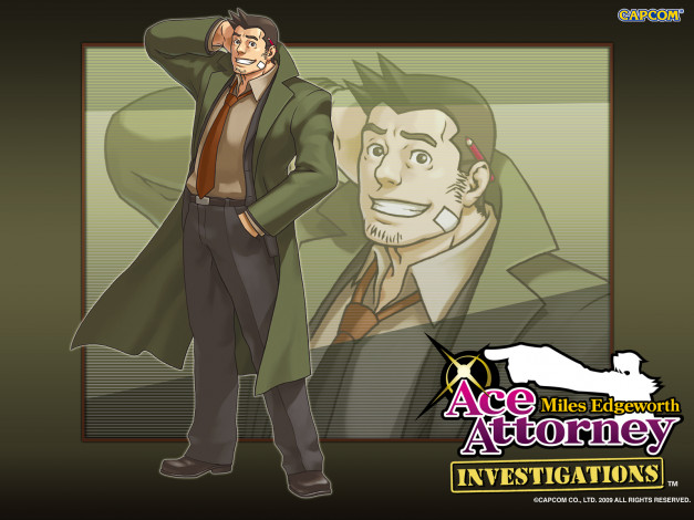Обои картинки фото ace, attorney, видео, игры, investigations, miles, edgeworth