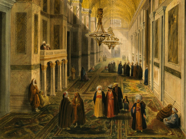 Обои картинки фото hagia, sophia, рисованные, живопись