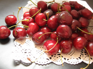 Картинка еда вишня черешня