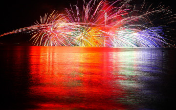 Картинка разное салюты фейерверки