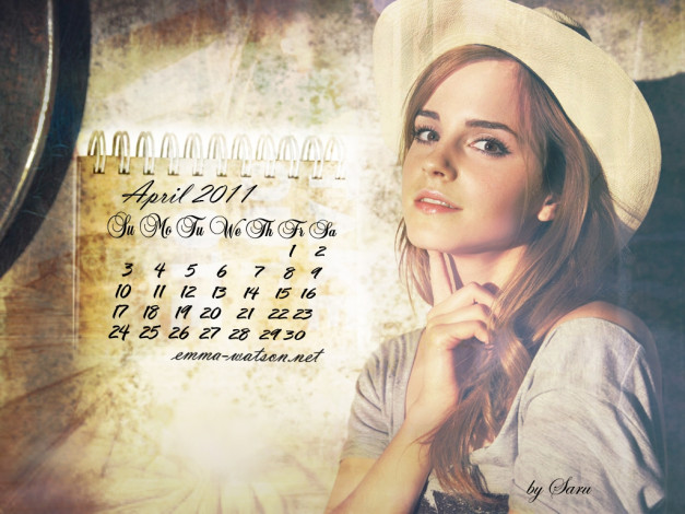 Обои картинки фото emma, watson, календари, знаменитости