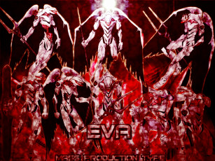 Картинка аниме evangelion eva