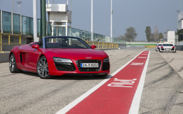 Картинка автомобили audi spyder v10 car r8