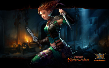 Картинка dungeons dragons neverwinter видео игры девушка кинжалы