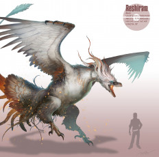 Картинка аниме pokemon светлый фон арт покемон парень человек силуэт покеболы надпись летающий крылья перья искры