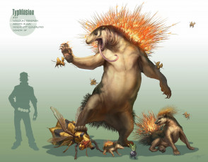 Картинка аниме pokemon светлый фон арт иголки пламя одиш язык летают насекомые надпись человек парень покеболы покемон силуэт