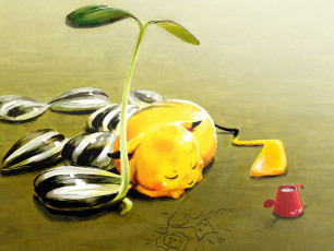 Картинка аниме pokemon лето покемон пикачу лейка песок