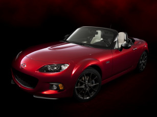 Картинка автомобили mazda 2015 mx-5 miata 25th anniversary nc3 красный