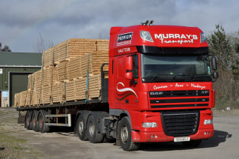 Картинка автомобили daf+ выставка улица грузовик прицеп