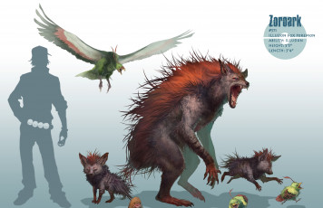 Картинка аниме pokemon светлый фон лохматый птица парень силуэт человек надпись покеболы арт покемон