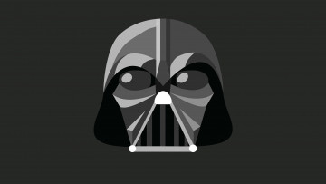 Картинка рисованные кино дарт вейдер минимализм darth vader star wars звездные войны иллюстрация di