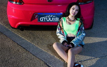 обоя автомобили, авто с девушками, автомобиль, девушка