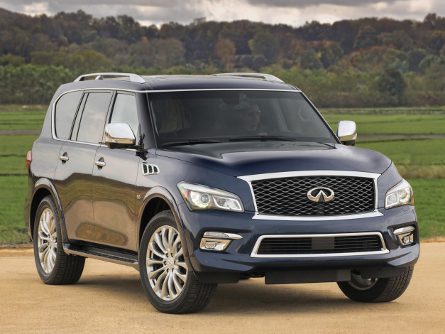 Обои картинки фото автомобили, infiniti, 2015, qx80, 5-6, z62