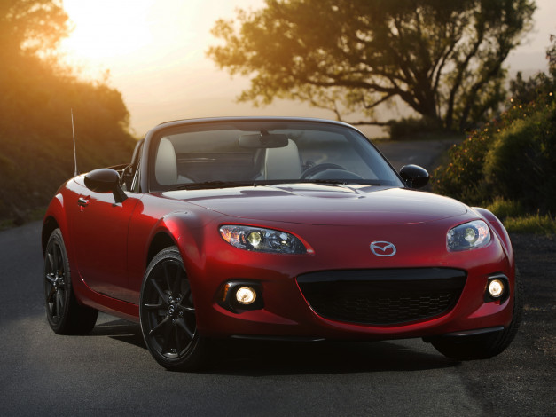 Обои картинки фото автомобили, mazda, 2015, mx-5, miata, 25th, anniversary, nc3, красный