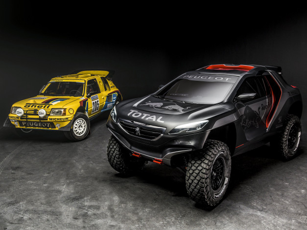 Обои картинки фото автомобили, peugeot, 2008, темный, 2014г, dkr