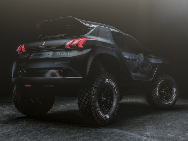 Обои картинки фото автомобили, peugeot, темный, 2014г, dkr, 2008