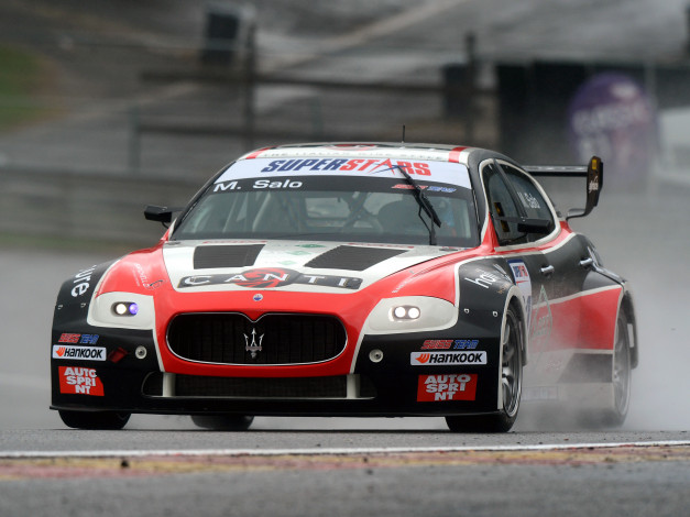 Обои картинки фото спорт, автоспорт, 2011, гонка, скорость, трасса, maserati, superstars, quattroporte