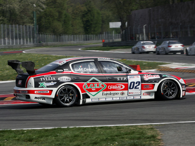 Обои картинки фото спорт, автоспорт, гонка, трасса, скорость, 2011, superstars, quattroporte, maserati