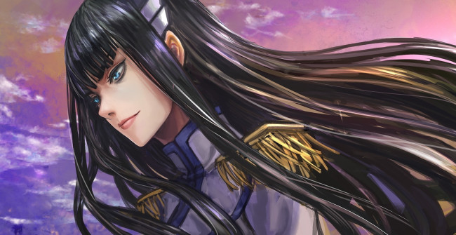 Обои картинки фото аниме, kill la kill, форма, девушка, глава, волосы