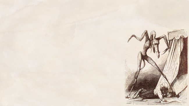 Обои картинки фото рисованные, минимализм, человек, существо