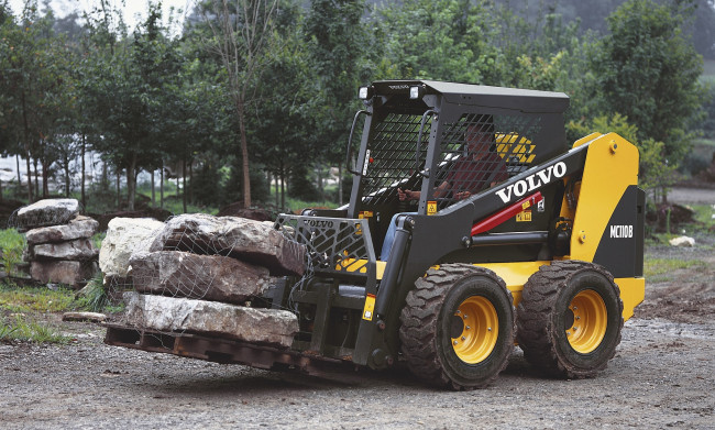 Обои картинки фото volvo skid steer loader, техника, автопогрузчики, автопогрузчик