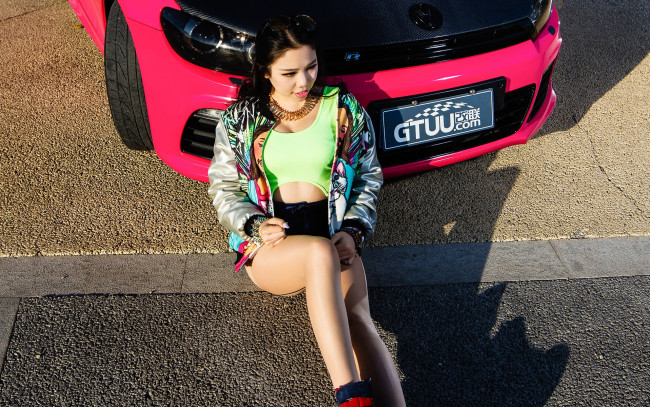 Обои картинки фото автомобили, авто с девушками, девушка, автомобиль