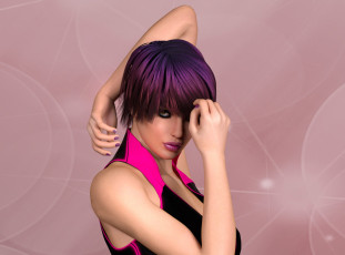 Картинка 3д+графика люди+ people фон взгляд девушка