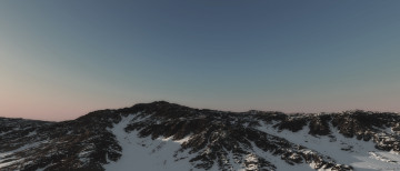 Картинка 3д+графика природа+ nature горы снег облака небо